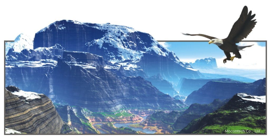 3D projection screen by mocom 3D projection screen