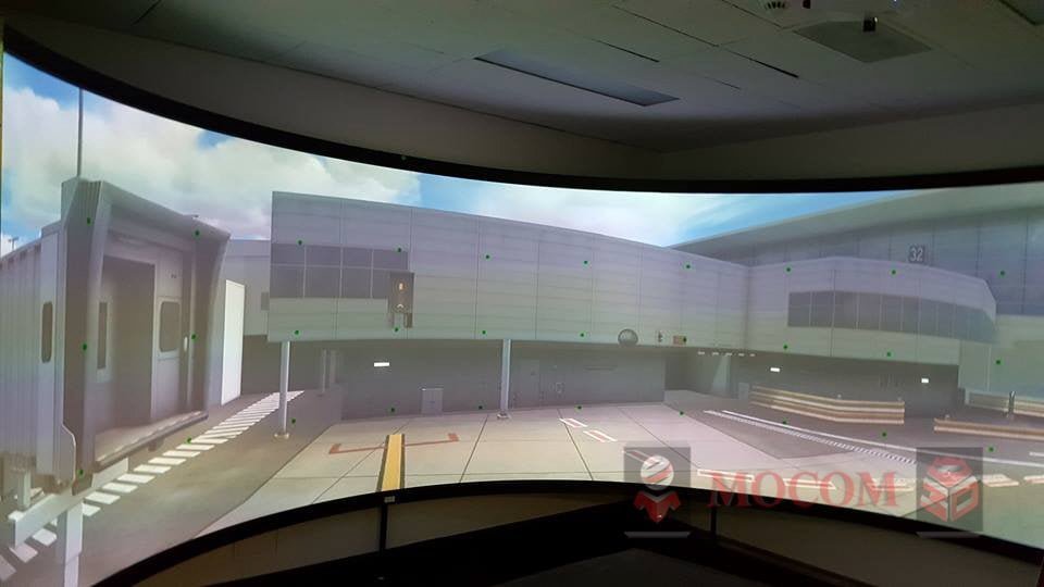 mocom-curved-screen-in-hobart (2) projection screen high gain, mocom solstice screen