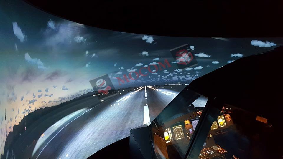 mocom-curved-screen-in-SA projection screen high gain, mocom solstice screen