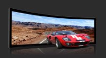 curved projection screen