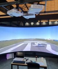 mocom simulation curved projection screen